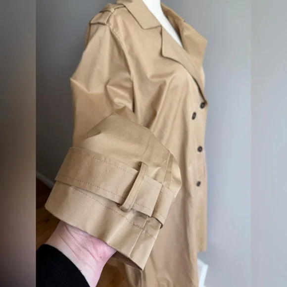 NWT Lane Bryant Tan Trench Coat - Women's Plus Size 22/24 - Picture 7 of 16